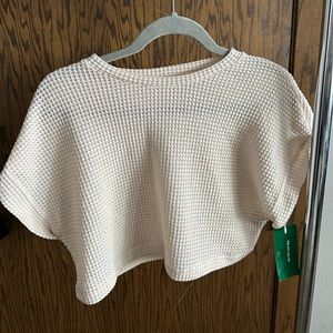 Shein batwing sleeve textured tee